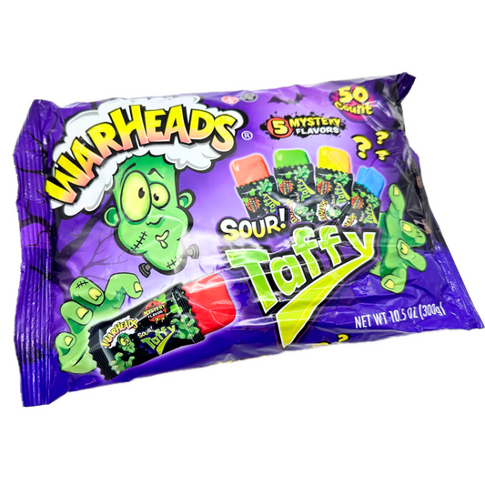 Warheads Halloween Sour Taffy 10.50 Ounce (50 Count) Bag