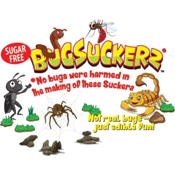 Bugsuckers, Sugar-free Sucker with Edible Image of Real Bugs Inside Lollipop, 1.7 Ounce