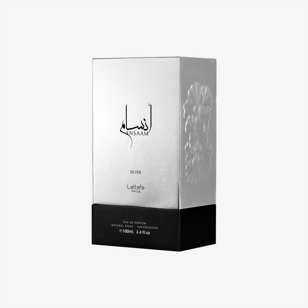 Lattafa Pride Ansaam Silver Eau de Parfum Spray Unisex Perfume, 100 ml