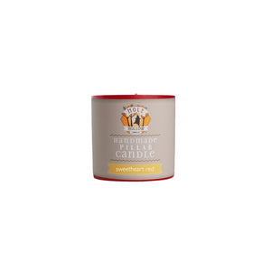 Unscented Pillar Candles, Sweetheart Red