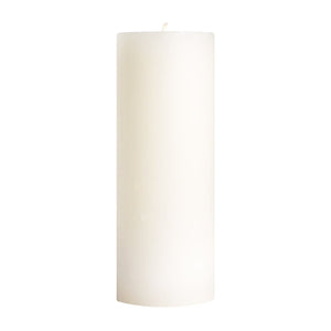 Unscented Pillar Candles, Stark White