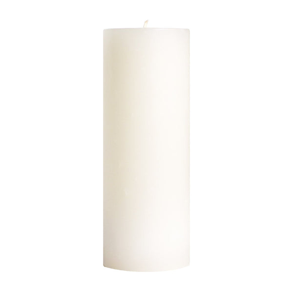 Unscented Pillar Candles, Stark White