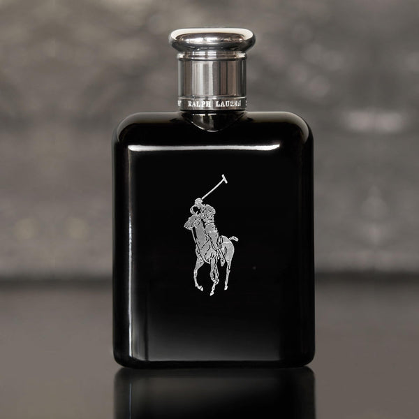 RALPH LAUREN FRAGRANCES - Polo Black - Eau de Toilette - Men's Cologne - Woody & Fresh - With Patchouli, Sandalwood, and Mandarin - Medium Intensity