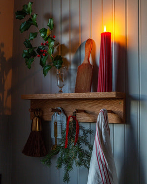 Greentree Home Candle, Petite Pillar Unscented Taper Handmade Beeswax Candles