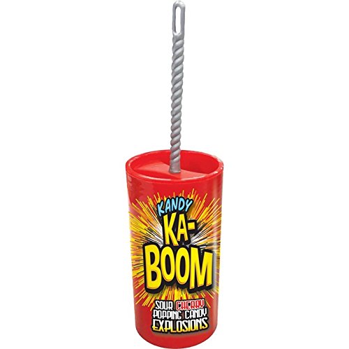 Kandy KA-BOOM Sour Cherry Popping Candy Explosions, 0.56 Ounces - 12 Count Display Box