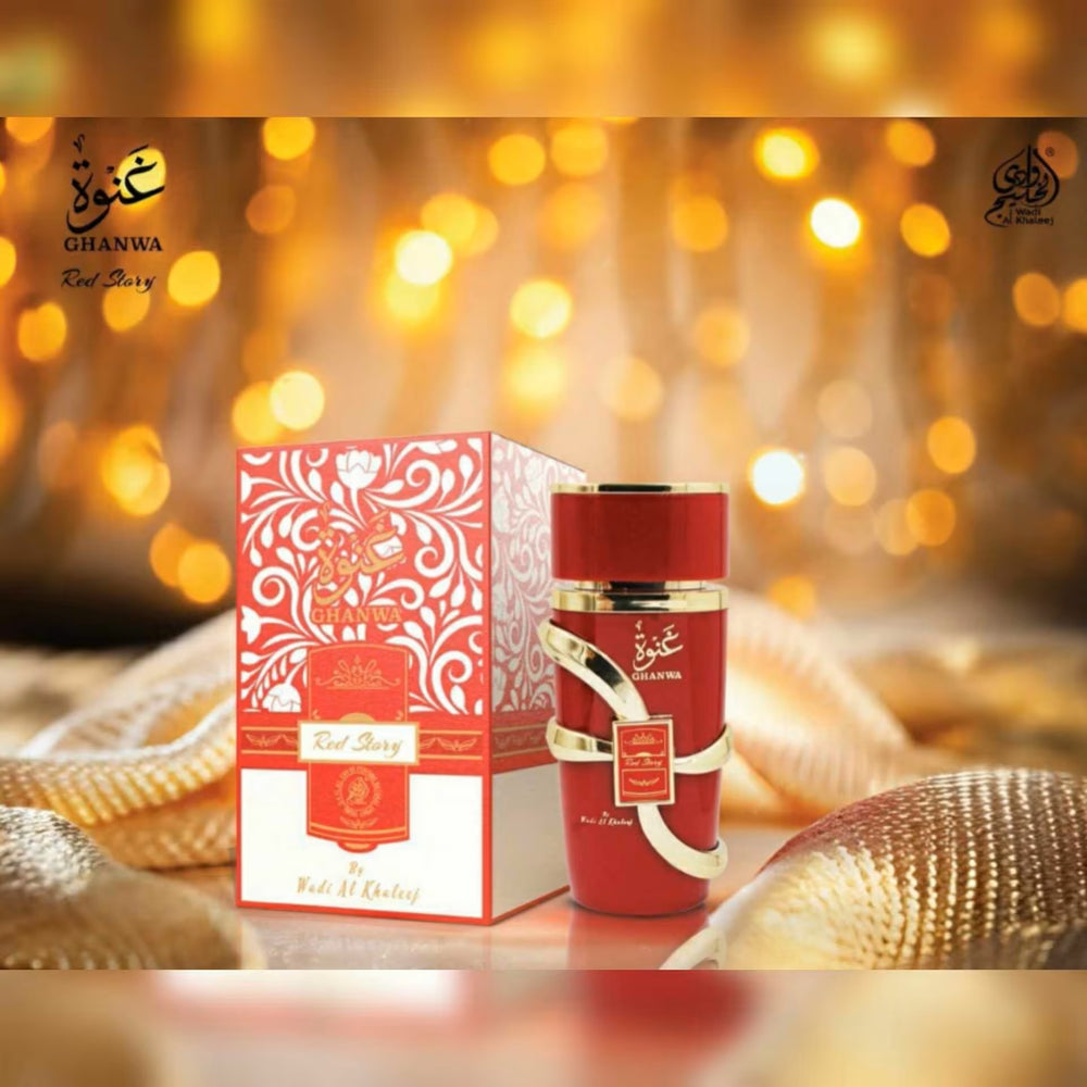 Wadi Al Khaleej Ghanwa Red Story Eau De Parfum for Women, 100 ml