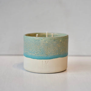 Riptide Candle Vessel + Wax Candle Refill