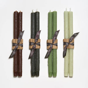 Greentree Home Candle, 12" Twig Unscented Taper Handmade Beeswax Candles