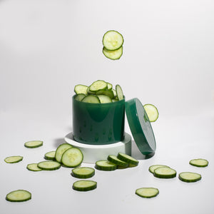 Vella & Co, Lucky Cool Water & Flower Petals 16 Ounce Soy Candle, Green Glass