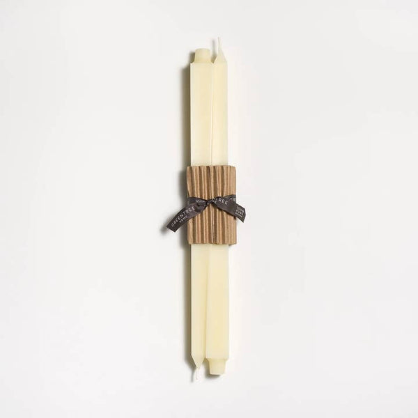 Greentree Home Candle, 16" Square Unscented Taper Handmade Beeswax Candles
