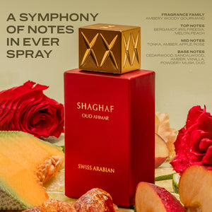 Swiss Arabian Shaghaf Oud Ahmar Luxury Eau de Parfum Unisex Perfume Spray