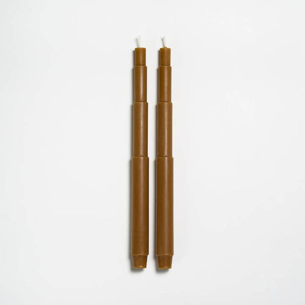Greentree Home Candle, 12" Tele Unscented Taper Handmade Beeswax Candles