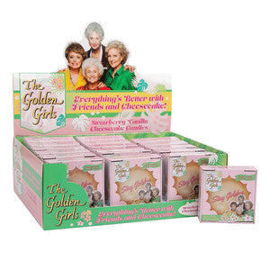 The Golden Girls, Everything's Better with Friends and Cheesecake, 1.2 Ounce Candy Tin - 18 Count Display Box
