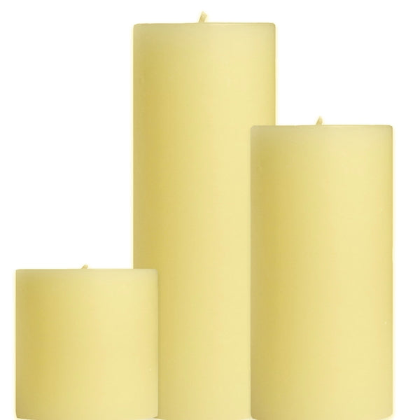 Unscented Pillar Candles, Parchment