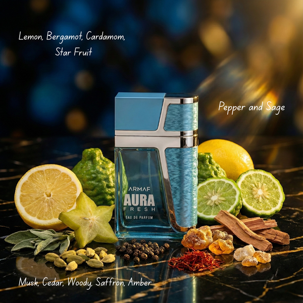 Armaf Aura Fresh Eau De Parfum Spray for Men, 100 ml