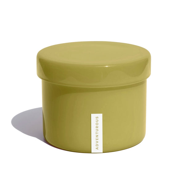 Vella & Co, Adventurous Oakmoss & Bergamot 16 Ounce Soy Candle, Green Glass