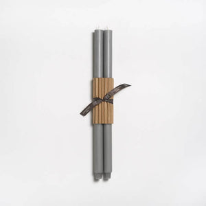 Greentree Home Candle, 18" Fluted Unscented Taper Handmade Beeswax Candles