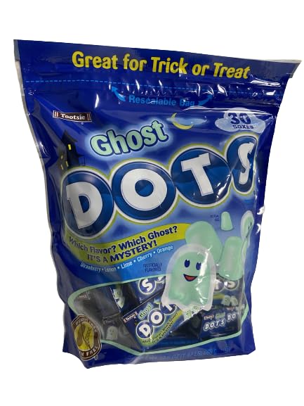 Ghost Dots Halloween 30 Count Mini Boxes Bag