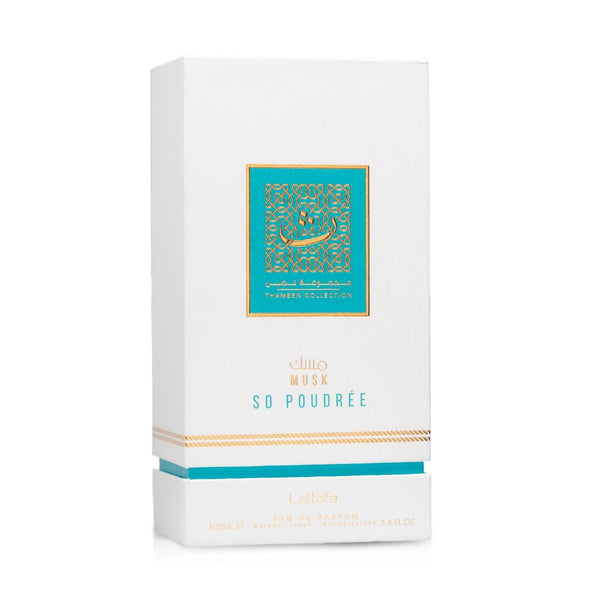 Lattafa Thameen Collection Musk So Poudree Eau de Parfum Spray Unisex Perfume, 100 ml