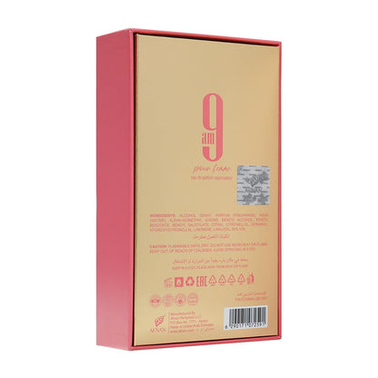 Afnan 9AM Pour Femme Eau De Parfum For Women, 100 ml