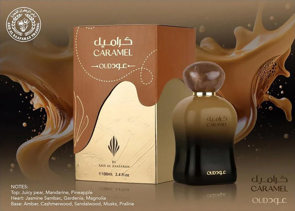 Ard Al Zaafaran Caramel Oud Eau de Parfum Spray Unisex Perfume, 100 ml