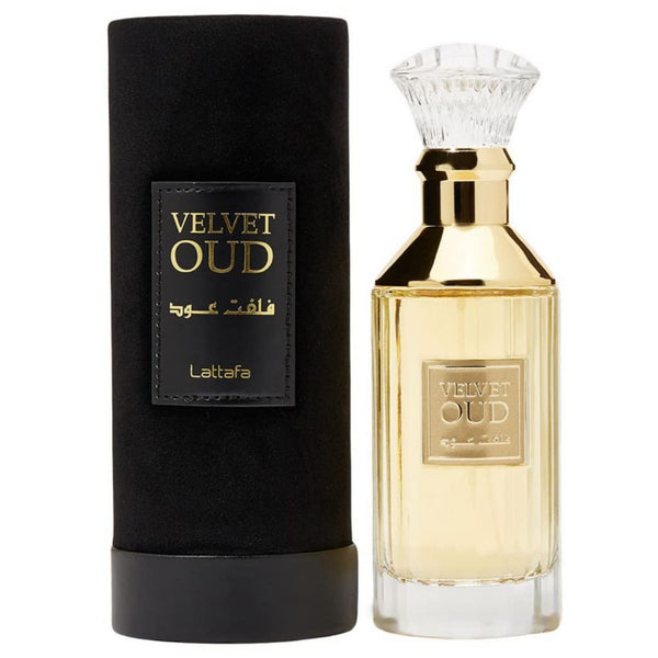 Lattafa Velvet Oud Eau de Parfum Spray Unisex Perfume, 100 ml
