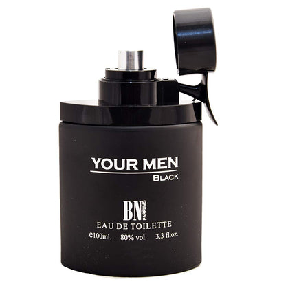 BN Your Men Black, Eau de Toilette, Perfume for Men, 100 ml