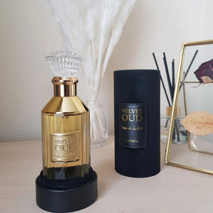 Lattafa Velvet Oud Eau de Parfum Spray Unisex Perfume, 100 ml