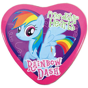 My Little Pony Friendship Hearts, 1 Ounce Candy Tin - 18 Count Display Box