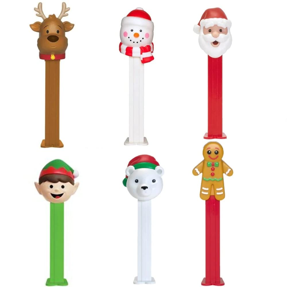 Pez Candy Dispenser Winter Christmas Holiday - 12 Count Display Pack