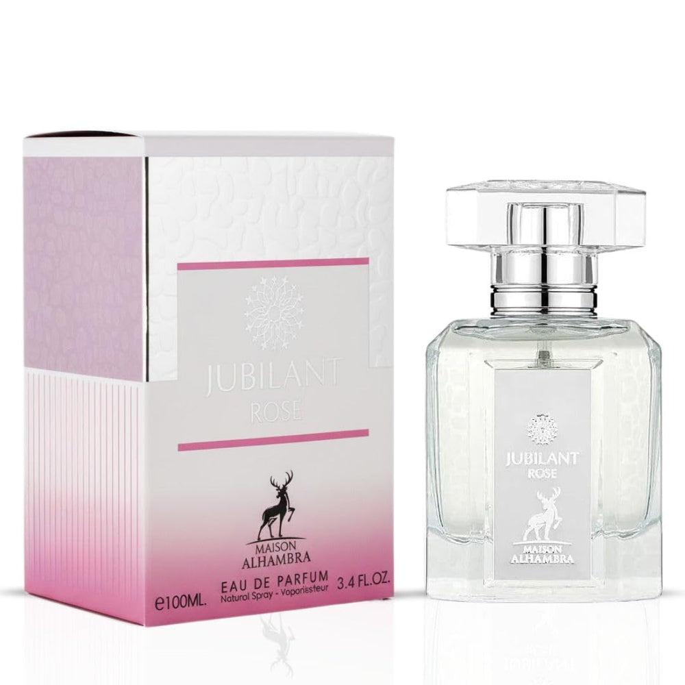Maison Alhambra Jubilant Rose Eau de Parfum Spray for Women, 100 ml