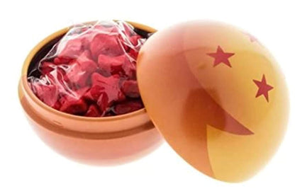 Dragon Ball Z Dragon Ball Star Candy Tin with Red Star Shaped Candy - 12 Count Display Box