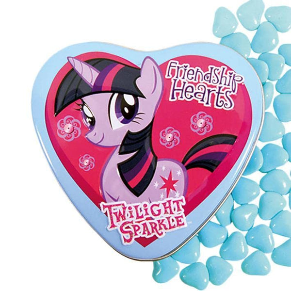 My Little Pony Friendship Hearts, 1 Ounce Candy Tin - 18 Count Display Box