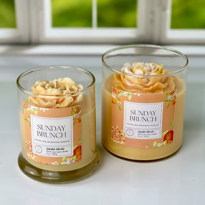 A Mandatory Activity, Sunday Brunch Candle - Sparkling Mandarin Mimosa Soy Candle
