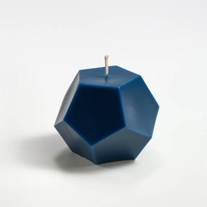 Greentree Home Candle, Dodecahedron Unscented Handmade Beeswax Sculptural Candles