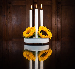 British Colour Standard 25cm / 10'' H Pearl White Eco Dinner Candles, Gift Box of 6