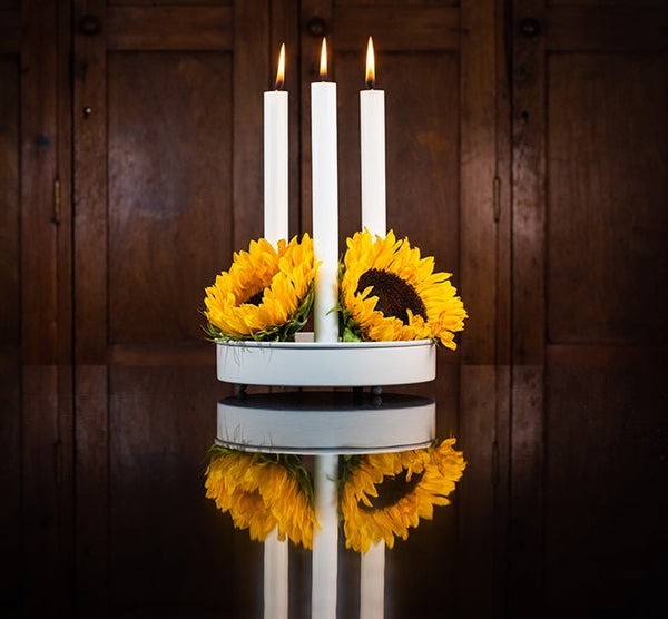 British Colour Standard 25cm / 10'' H Pearl White Eco Dinner Candles, Gift Box of 6