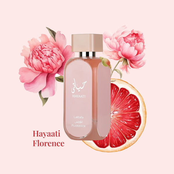 Lattafa Hayaati Florence Eau de Parfum Spray for Women, 100 ml