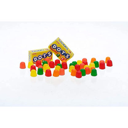 DOTS Assorted Fruit Flavored Halloween Gumdrops Mini Boxes - Bag of 17