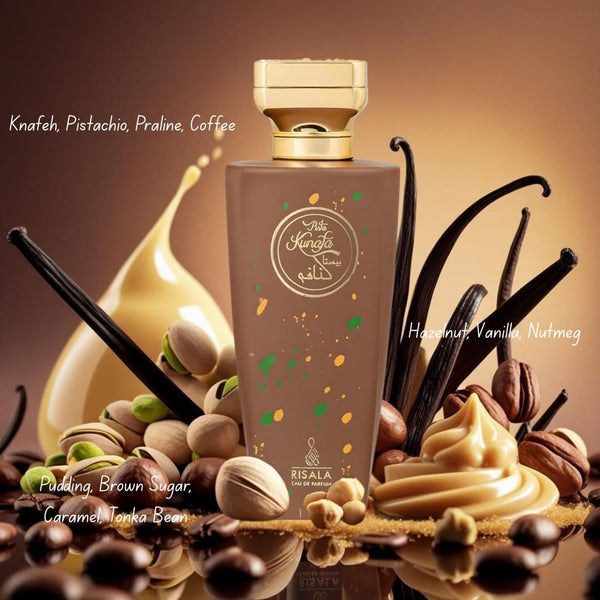 Risala Pista Kunafa Eau de Parfum Unisex Perfume, 100 ml