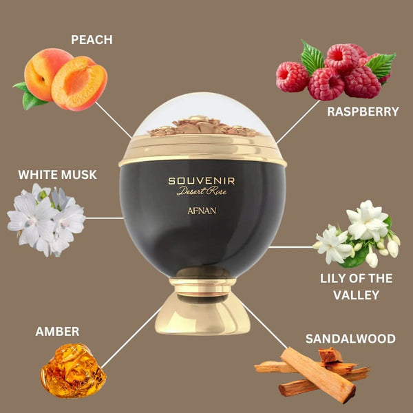 Afnan Souvenir Desert Rose Eau De Parfum For Women, 100 ml