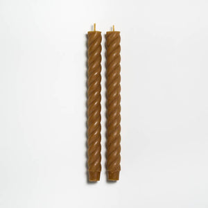Greentree Home Candle, 10" Rope Unscented Taper Handmade Beeswax Candles