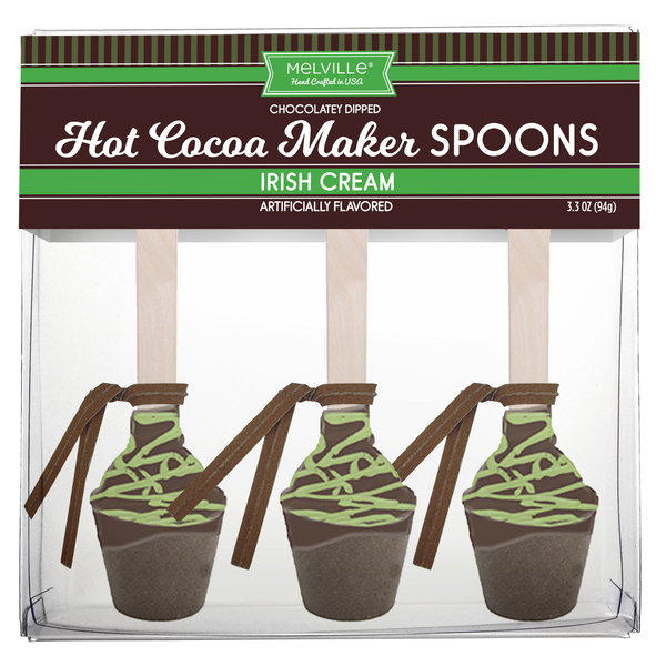 Hot Cocoa Makers Spoons, Irish Cream , 3 Count Gift Set