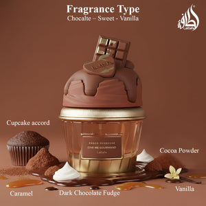 Lattafa Give me Gourmand Collection, Choco Overdose Eau de Parfum Spray Unisex Perfume, 75 ml