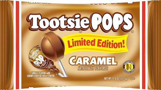 Tootsie Pops Limited Edition Caramel Lollipops, 12.6 Ounce (21 Count) Bag