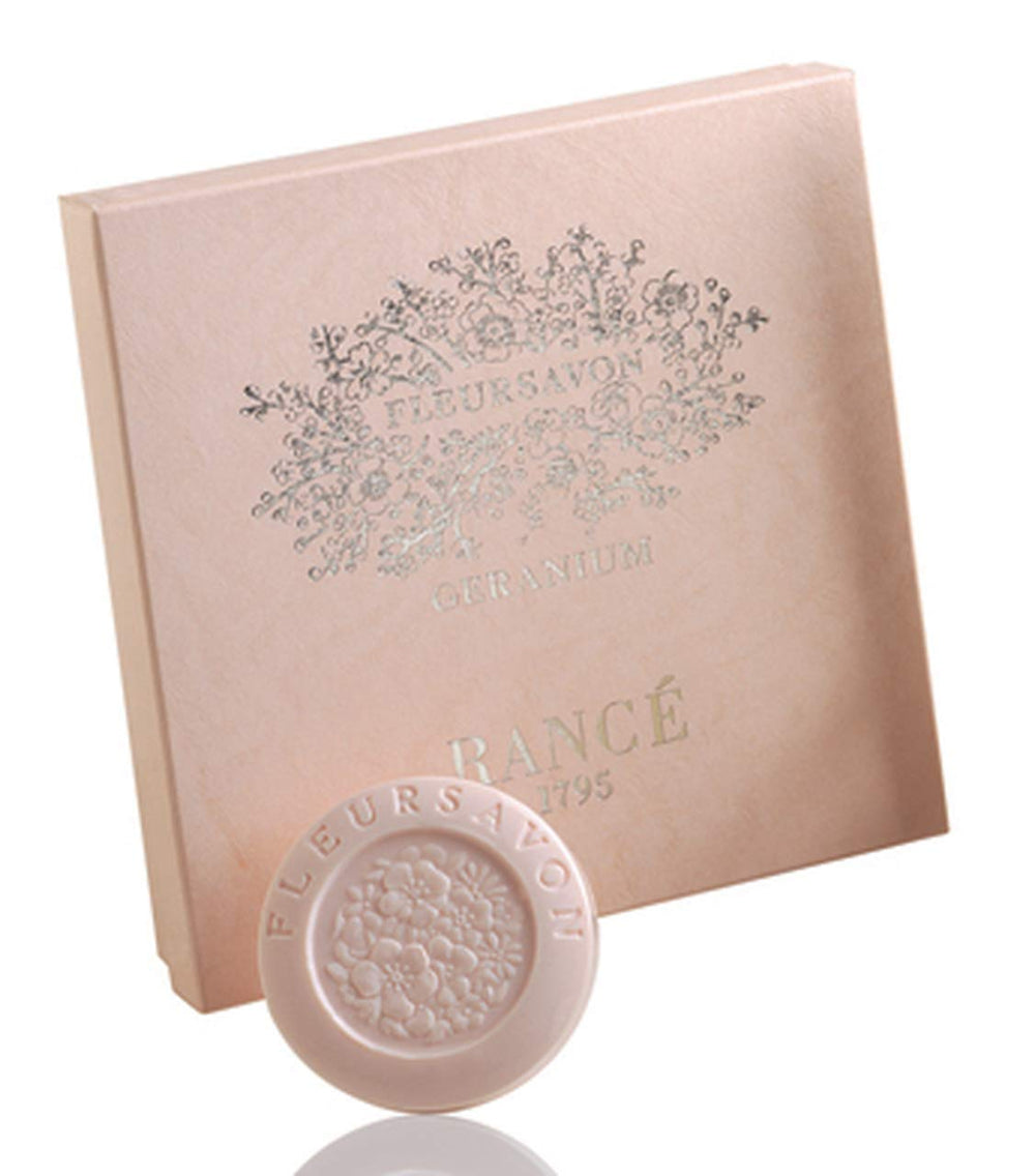 Rancé 1795 Geranium Perfumed Soap, 4 x 100g