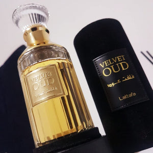 Lattafa Velvet Oud Eau de Parfum Spray Unisex Perfume, 100 ml