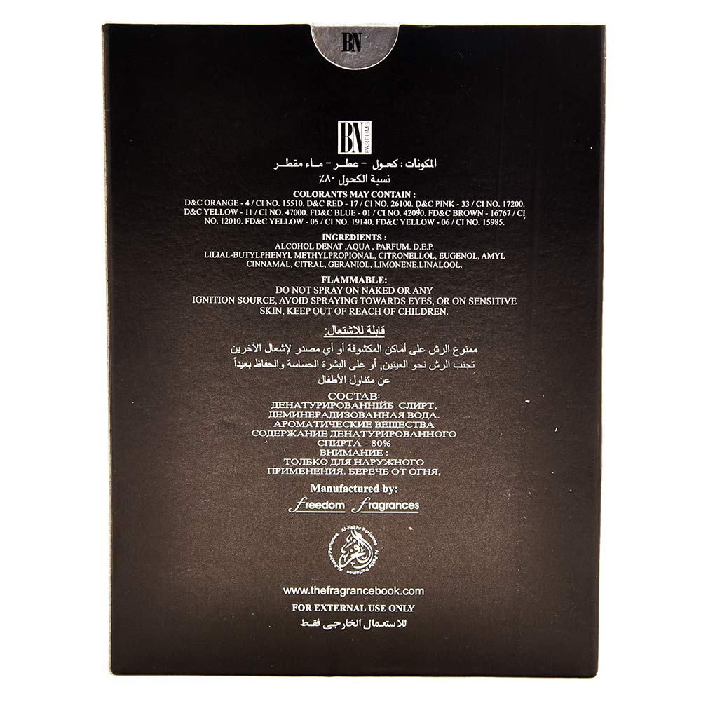 BN Your Men Black, Eau de Toilette, Perfume for Men, 100 ml