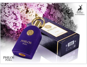 Maison Alhambra Philos Pura Eau de Parfum Spray Unisex Perfume, 100 ml