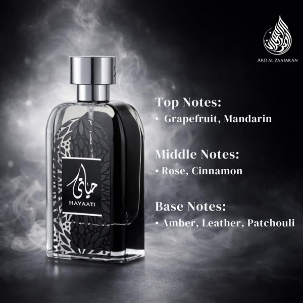 Ard Al Zaafaran Hayaati Eau de Parfum Spray for Men, 100 ml